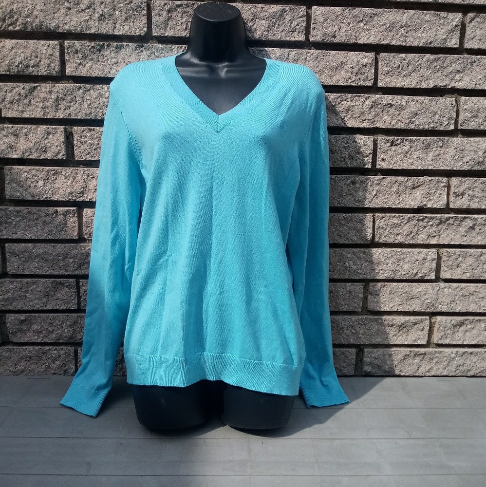 Lily Pulitzer Women's V Neck Pullover Sweater XL